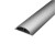 海斯迪克 HK-415 铝合金线槽 金属防踩线槽 半弧形地板地面穿线用 金属线槽 铝合金线槽 长度1米（6号）