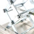 适配不锈钢氧化铝升降台用家用手动螺旋杆拧操作平台升降器 不锈钢升降台100*100mm 加厚型