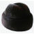 洛漫米澜帽子男士人造皮革帽冬季中老年棉帽毛帽 黑色雷锋帽 56cm