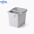 中环力安 厨房沥水分类大容量干湿固液分离垃圾桶 灰色ZHLA-8942