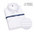 VOCKOO高端DP免烫棉衬衫短袖女职业工装白色夏季工作服 方领D-DP2012 34