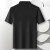 梦特娇（MONTAGUT）冰感天丝&肤透气夏季男士polo短袖光泽顺滑T恤薄款 黑色 48