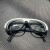 定制电焊眼镜焊工玻璃镜片墨镜气焊氩氩弧焊防护镜209劳保护目镜 牛皮眼镜透明镜片1个