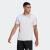 阿迪达斯 （adidas）速干舒适跑步运动上衣圆领短袖T恤男装夏季 白/深银灰 L