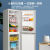 小鸭牌135L升冰箱家用大容量双开门冷冻保鲜小型电冰箱宿舍出租房 D177L银色两门-一级能效-抽屉款