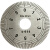 360度不锈钢刻度盘机床配件测量通用角度尺度数标识圆盘外径50MM 外径50内径24厚2A011