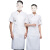 比鹤迖 BHD-3002 夏季薄款透气厨师工作服 短袖[白色]L 1件