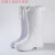 白色靴耐用高筒加棉靴雨鞋耐油耐酸工厂厨房保暖雨靴EVA胶 白色高帮EVA(加棉) 40