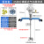 气动搅拌机200L油桶专用横板夹桶式油漆涂料胶水油墨化工分散搅拌 25加仑（横板式）铝合金