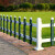 鸣固 栅栏草坪护栏pvc塑钢 户外花园草地物业绿化园林篱笆护栏 80CM高 双色款（一米价）