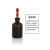 白玻璃滴瓶3060125ml透明试剂瓶红胶头管滴瓶化学实验精油瓶 30ml棕滴瓶一套