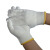 劳保佳 600g 尼龙手套 结实耐磨搬运物流工地装配劳动防护手套 白色黄边120双