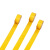 钢米 无尘车间工厂警示胶带PVC彩色耐磨33M标识地板胶带斑马线 黄色 45mm宽*长33米 5卷装
