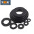 黑色尼龙垫片塑料圆形平垫耐高温绝缘塑胶平垫圈M2M4M5M6M8-M20 M5*20*2.0 (10粒)黑色
