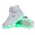 庄莉媛高帮LED发光鞋灯鞋男女学生运动板鞋USB充电灯鞋荧光 白色 25码