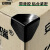 安赛瑞 塑料三面护角 快递包装家具纸箱防撞保护角 黑55mm全胶 100个 2A01121