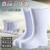 白色靴耐用高筒加棉靴雨鞋耐油耐酸工厂厨房保暖雨靴EVA胶 30cm左右白色(牛筋底-加棉款 36
