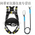 高空作业安全带五点式双挂钩安全绳套装国标全身式保险带绳 GM8088单小钩5米