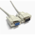 订制特殊DB9针串口线 针对孔RS232连接线 公对母 COM数据线 白色 1.5m