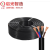 启光电缆（QG）护套软电缆RVV 300/500V 4芯0.3-6平方电缆100米 3C 300/500V 4X2.5 护套为黑色PVC