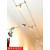 走线灯轨道led射灯聚光灯多头加长吊杆钢丝灯商业家用钢索灯简约 全套2.5米4灯银色暖光