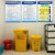 孔柔医疗废物制度牌医院诊所应急预案分类收集处置流程图分类目录挂画 YL011KT板包边 60x80cm