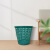 威佳金属网垃圾桶厨房卫生间办公室垃圾桶镂空垃圾篓废纸篓 15L绿色