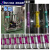 环保箭头牌标识工厂膜化工流向色环贴纸介质消防反光管道指示标志 10张 废气 4x20cm