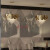 松下灯新款北欧轻奢现代创意美式不锈钢水晶客厅餐厅吊灯卧室灯具 长款100*35CM*45CM