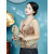 华族经典（HUAZUJINGDIAN）女士短外套百搭日常气质中国风真丝欧根纱防晒衣女夏季新 浅蓝色 XL 穿120-130斤