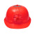 佳护太阳能风扇安全帽带风扇遮阳头帽领导透气防砸头盔工地防晒神器 风扇帽-红色（普通款） 均码