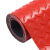 海斯迪克 PVC防滑地垫(15米) 防水塑胶车间橡胶地毯 牛津普厚款 人字纹1.8米宽(红色) HKZX-17