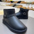 榄意达伊genuine leather snow boots female 2024 fall and winter new 黑色 35