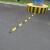 橡胶减速带微型减速带车位分割线道路自行车减速板2公分 橡胶圆头4cm