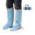 ZUIDID电焊护膝电焊工防护装备护脚套脚盖防烫护鞋罩护腿套护具劳保 蓝色反绒长款52cm高