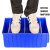 分隔式塑料零件盒螺丝盒工具收纳盒物料盒汽车零件箱分格盒元件盒 大号300*235*140