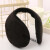 米囹适用晚上睡觉耳罩 耳罩可侧睡 睡眠睡觉用的耳套保暖护耳朵防冻耳 黑色1个