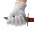 久匀 防割手套 防切割防滑防身钢丝手套 户外登山战术手套 白色一双 均码