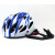 XMSJ超轻可调节自行车头盔EPS + PC户外运动休闲公路山地车骑行头盔带 黑蓝条纹 均码