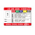 4D厨房管理卡标识牌学校餐厅幼儿园卫生检查责任卡提示牌定制全套 红色 20x13cm