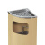 南 GPX-76 南方扇形座地烟灰盅烟灰桶 不锈钢垃圾桶 公用垃圾箱果皮桶 杏色 内桶容量20升
