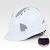 酷仕盾反光安全帽工地男国标abs透气建筑工程施工劳保头盔印字定制 反光三筋豪华升级款-白色（旋钮）