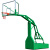 户外篮球架成人训练标准学校篮球框移动式成年篮球架家用室外 220mm绿色圆管地埋篮球架
