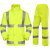 昊鹰 安全反光分体式透气雨衣雨裤套装 户外骑行成人反光雨衣套装 荧光黄XL175