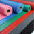PVC防滑垫塑料橡胶耐磨地垫铜钱钢板纹地垫工厂地板卷材地毯 红色铜钱纹 普通PVC0.9米宽1米长度单价