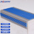 京顿FHT27 PVC直角pvc楼梯防滑条 自粘硅胶橡胶L型防滑条 台阶包边止滑条 蓝色灰底（5cm*2.5cm*10m）