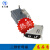 HDMI高清连接器公头夹板式母座普通镀金19P 1.6夹板HDMI公头插头 三排针母座