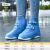 耀王 加厚耐磨防水鞋套女TPE雨鞋套雨天防护加厚雨靴 蓝色 34-36码 