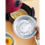 锡纸碗盘圆形烤鸡蛋花甲粉丝专用一次性锡箔纸盒煲仔饭打包锡纸盒 7寸深盘50个装送油刷