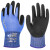 HANVO恒辉 NJ8183Q劳保防割手套5级防切割丁腈涂层防滑耐磨手套 蓝色（一双） 8码